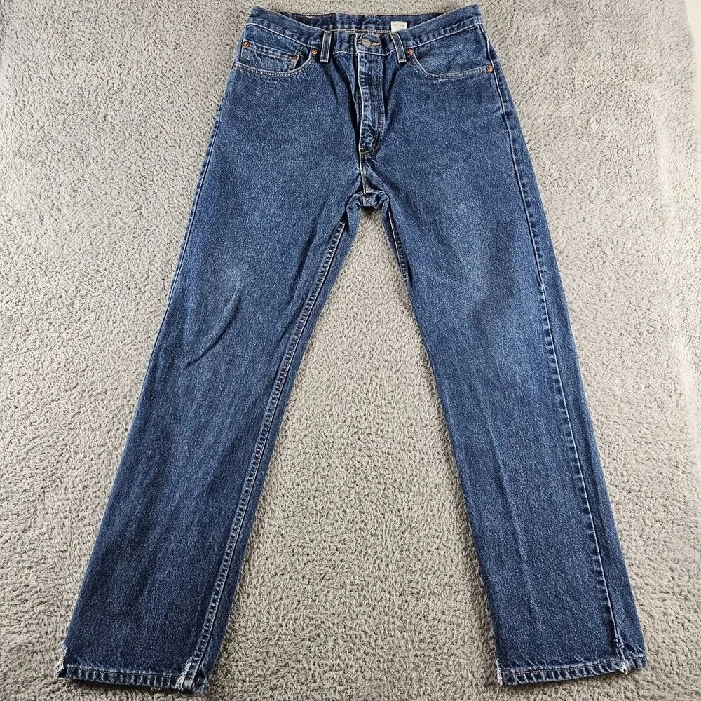 Vintage Levis 505 Mens 33x30* Regular Straight Distressed Y2K USA Made Grunge
